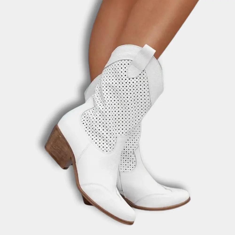 Rei'itetyt varrelliset cowboy-saappaat naisille – Stacy