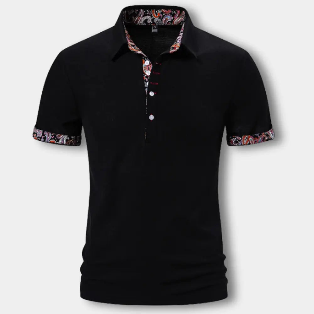 Kuosiyksityiskohdilla viimeistelty polo-paita miehille – Edna