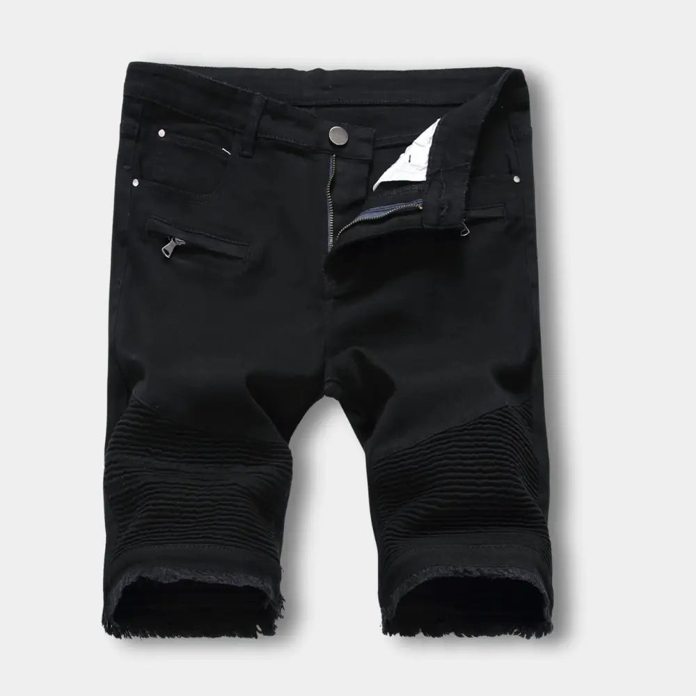 Rypytetyt polvishortsit kulutetulla pinnalla for Men – Beltran