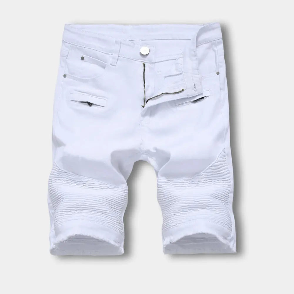 Rypytetyt polvishortsit kulutetulla pinnalla for Men – Beltran
