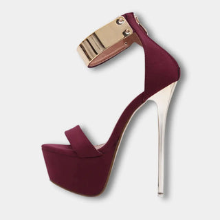 Metallisolkiset korkeat platform-korot naisille – Anisa