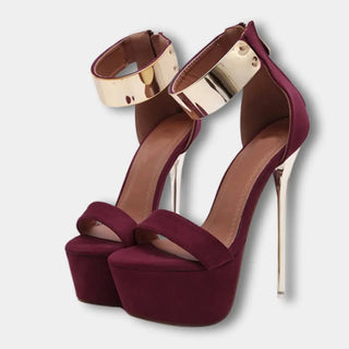 Metallisolkiset korkeat platform-korot naisille – Anisa