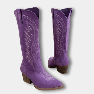 Koristeommelvarsilla viimeistellyt cowboy-saappaat naisille – Iris