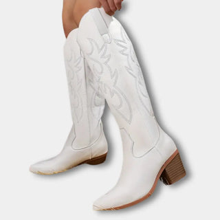 Koristeelliset polvipituiset cowboy-saappaat naisille – Jill