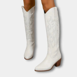 Koristeelliset polvipituiset cowboy-saappaat naisille – Jill