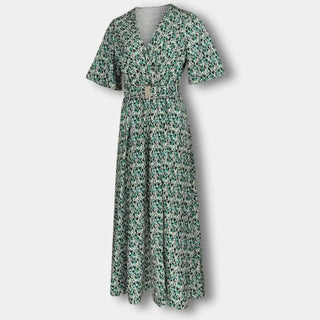 Vyötäröä korostava halkiollinen Maxi-mekko naisille – Katy