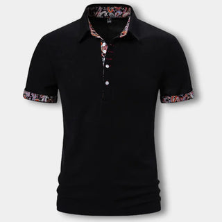 Kuosiyksityiskohdilla viimeistelty polo-paita miehille – Edna