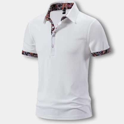 Kuosiyksityiskohdilla viimeistelty polo-paita miehille – Edna