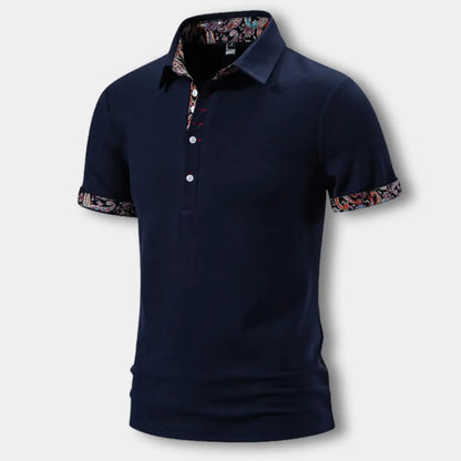 Kuosiyksityiskohdilla viimeistelty polo-paita miehille – Edna