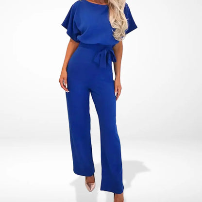 Vyötäröä korostava solmittava jumpsuit naisille – Luna