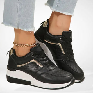 Naisille Tyylikkäät Korokepohjaiset Muotisneakerit