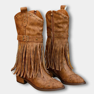 Tupsuyksityiskohtaiset cowboysaappaat naisille – Keri
