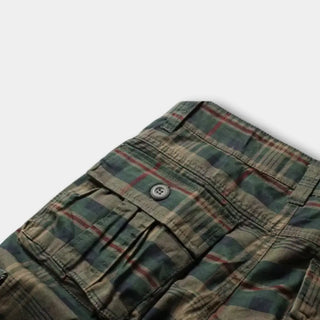 Ruudulliset monitoimishortsit vyöllä ja taskuilla for Men – Carlton