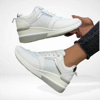 Naisille Tyylikkäät Korokepohjaiset Muotisneakerit