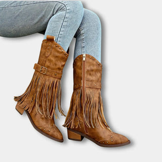 Tupsuyksityiskohtaiset cowboysaappaat naisille – Keri