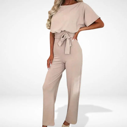 Vyötäröä korostava solmittava jumpsuit naisille – Luna
