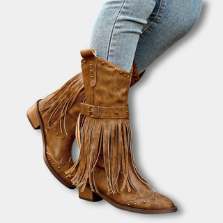Tupsuyksityiskohtaiset cowboysaappaat naisille – Keri