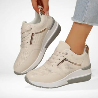 Naisille Tyylikkäät Korokepohjaiset Muotisneakerit