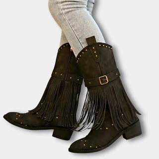 Tupsuyksityiskohtaiset cowboysaappaat naisille – Keri