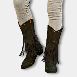 Tupsuyksityiskohtaiset cowboysaappaat naisille – Keri