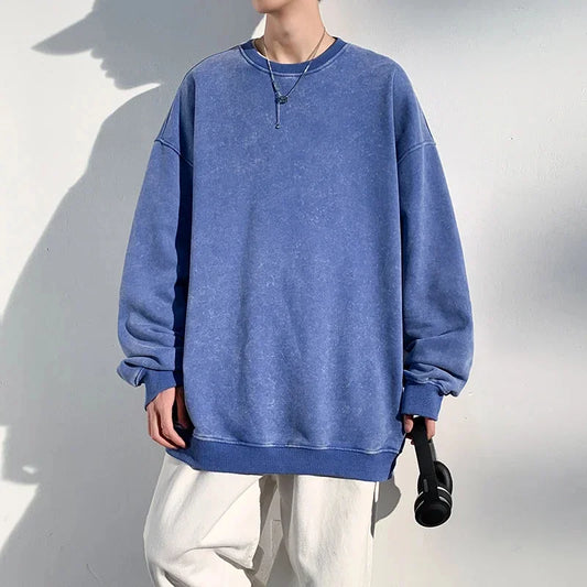 Drei | Trendikäs Syysvintage Loose Huppari Miehille
