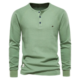 Fitz | Trendikäs Pitkähiha Henley Miehille