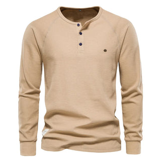 Fitz | Trendikäs Pitkähiha Henley Miehille