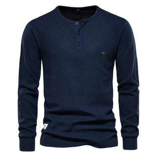 Fitz | Trendikäs Pitkähiha Henley Miehille
