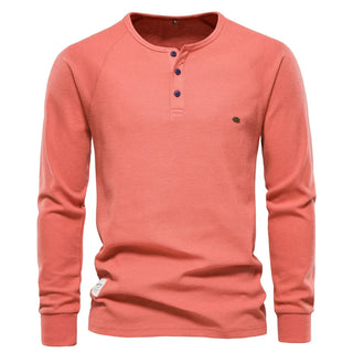 Fitz | Trendikäs Pitkähiha Henley Miehille