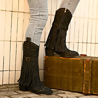 Tupsuyksityiskohtaiset cowboysaappaat naisille – Keri